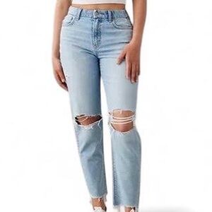 American Eagle Light Blue Ripped Jeans